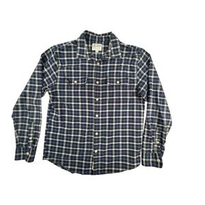 Lucky Brand plaid shirt‎ Men's size Medium blue button-down long-sleeve